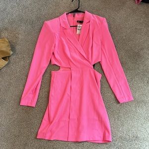 Hot pink express dress
